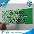 custom tamper evident honeycomb warranty OPEN void security label